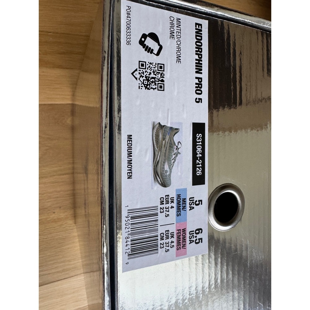 Minted NY x Saucony Endorphin Pro 5 Chromium Shoes Men's 5 Women's 6.5 IN HAND - Picture 5 of 11